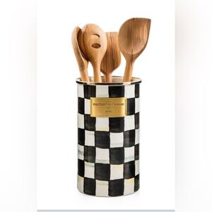 NWT Mackenzie-Childs Courtly Check Utensil Holder
